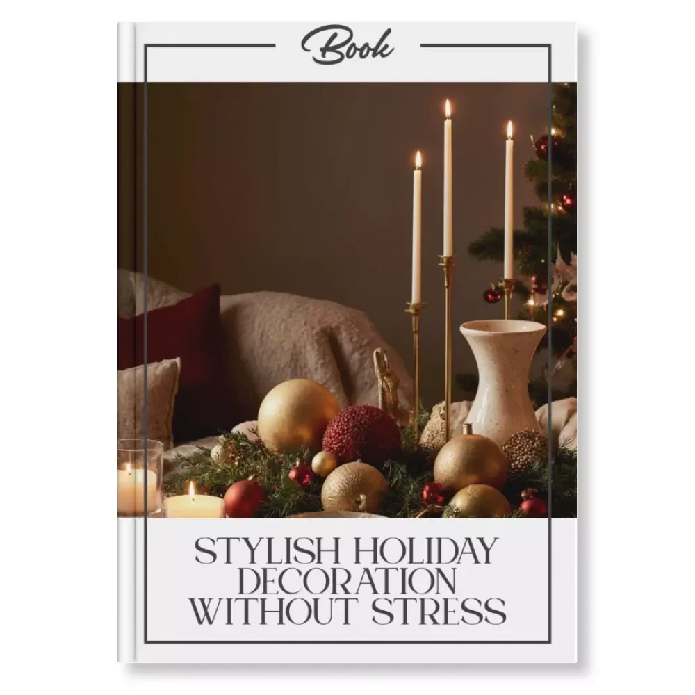 Stylish Holiday Decoration Without Stress | How to Decorate for Holidays Simply and Stylishly | Minimalist Christmas eBook, Holiday Home Decor Guide, Festive DIY Inspiration