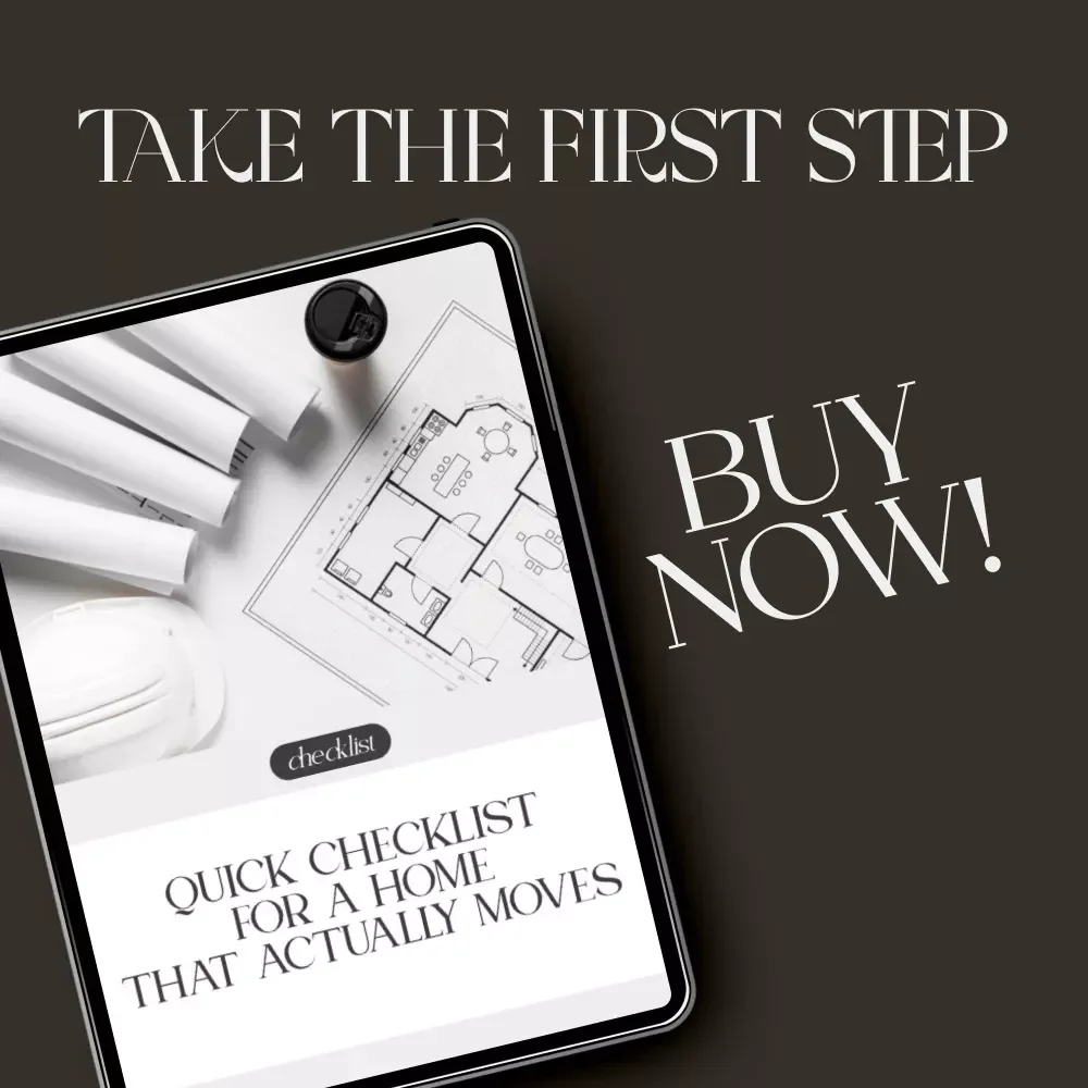 Quick Checklist for a Home That Actually Moves | Digital Download Guide for Fixing Home Flow | What to Do When Home Layout Blocks Flow | Printable PDF Home Design Resource