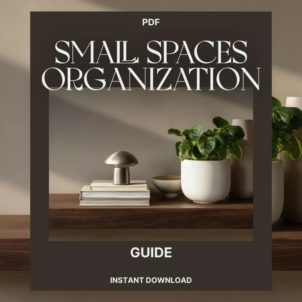 The Ultimate Guide to Smart Organization of Small Spaces | Digital Download for Home Organization, Decluttering, and Small Space Storage Solutions | Learn How to Organize Small Spaces Easily
