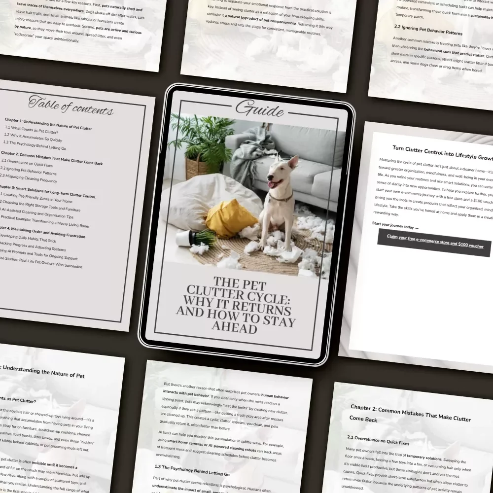 The Pet Clutter Cycle: Why It Returns and How to Stay Ahead | Digital Guide for Pet Owners | Understand Why Pet Clutter Returns Quickly and Learn Lasting Organization Tips