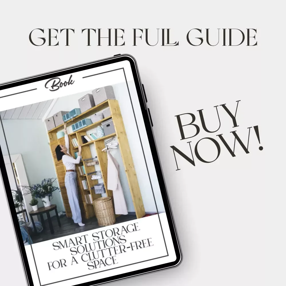 Smart Storage Solutions for a Clutter-Free Space | Bathroom Organization eBook | Organizing Bathroom Storage Tips & AI Smart Home Guide