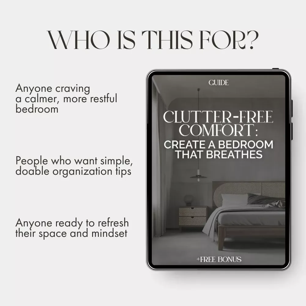 Clutter-Free Comfort: Create a Bedroom That Breathes | Digital Decluttering Guide for Peaceful Sleep & Minimalist Living | Tips for Keeping Bedroom Clutter Free