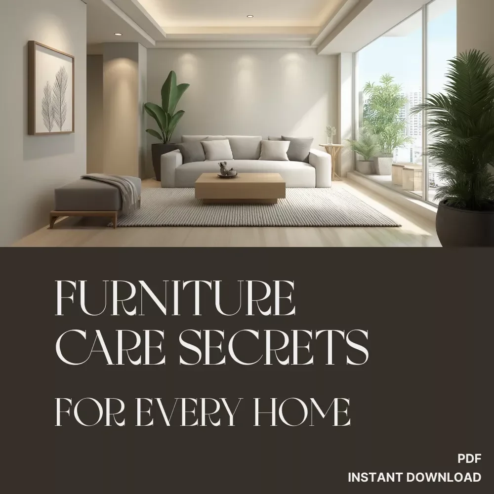 Furniture Care Secrets for Every Home – Ultimate Guide to How to Clean and Care for Furniture | Digital Download, Home Cleaning Tips, Long-Term Maintenance for Wood, Fabric, Leather & Metal