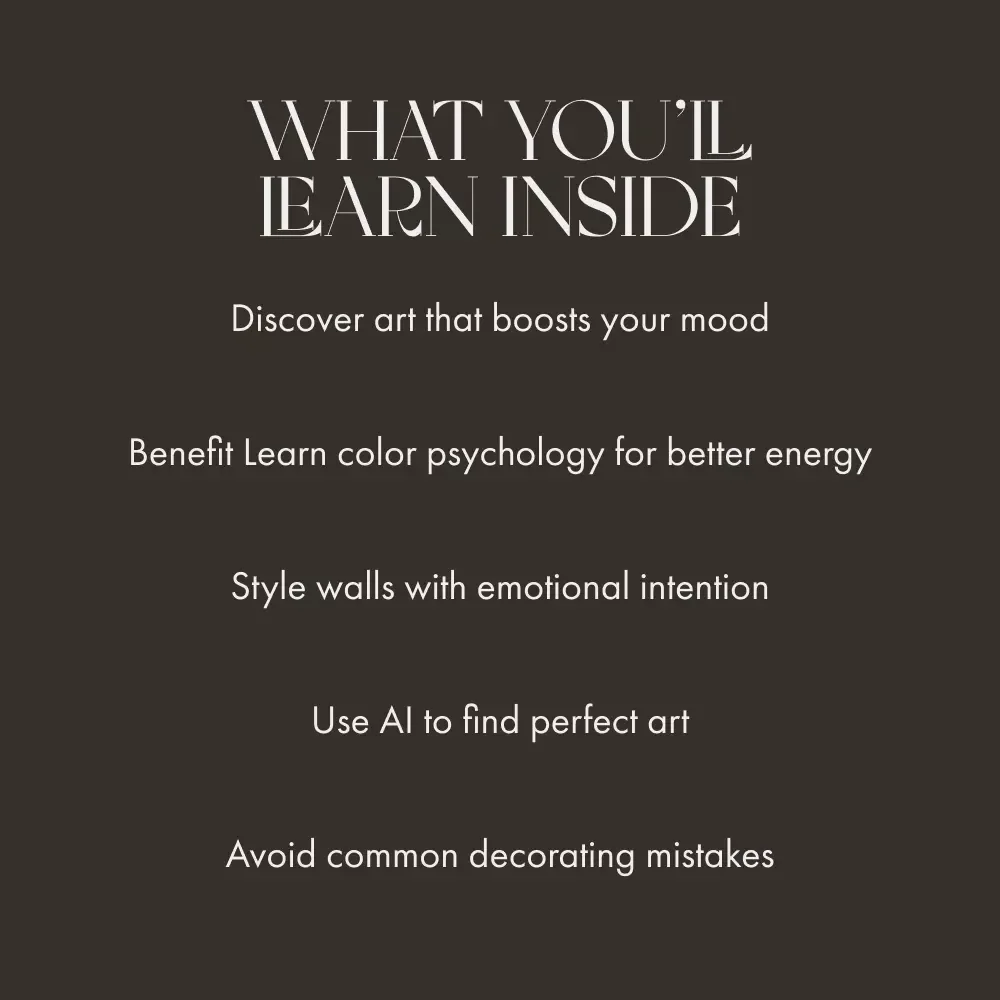Walls That Speak: Transform Your Mood with Art | Digital Guide for Home Decor Lovers | Learn how to change mood with wall art, color psychology & emotional design inspiration