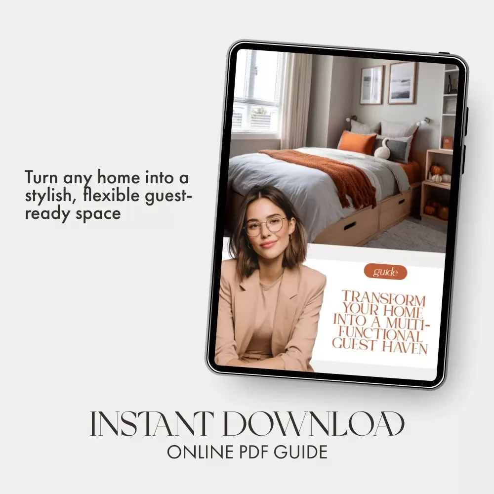 Transform Your Home into a Multi-Functional Guest Haven | Digital Guide on How to Make Home Multi Functional for Guests | Smart Space, Stylish Comfort, and AI-Enhanced Hosting Tips