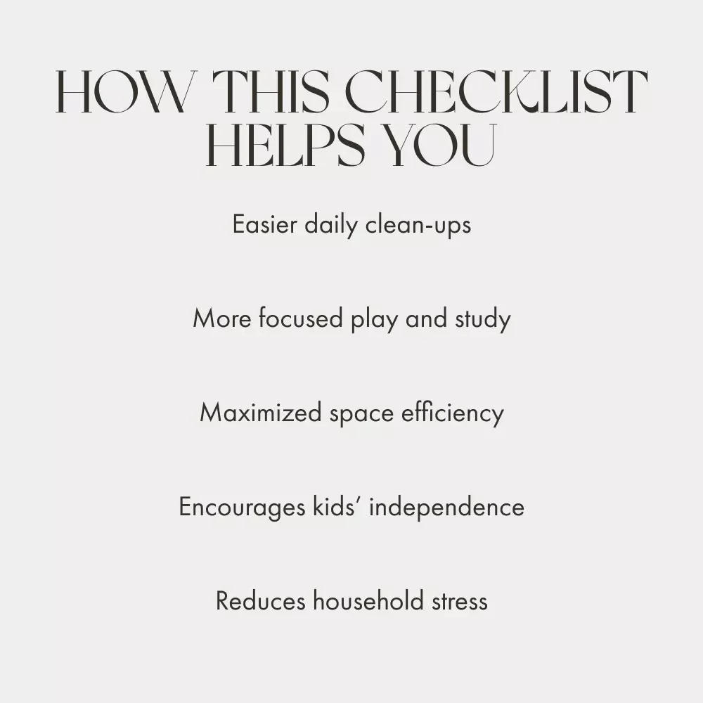Smart Ways to Organize Kids’ Spaces — A Fun, Practical Checklist for Parents | Digital Download | Printable Home Organization Guide for Families | how to organize kids spaces smartly | Kid Room Decluttering Ideas