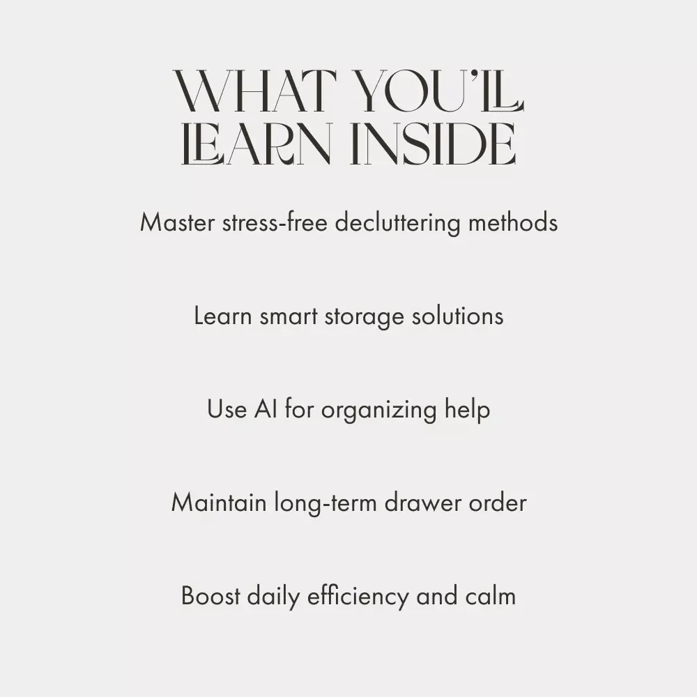 The Art of the Junk Drawer: Transform Chaos into Order | Digital Guide | Printable eBook for How to Organize a Junk Drawer | Declutter, Sort & Simplify Your Space