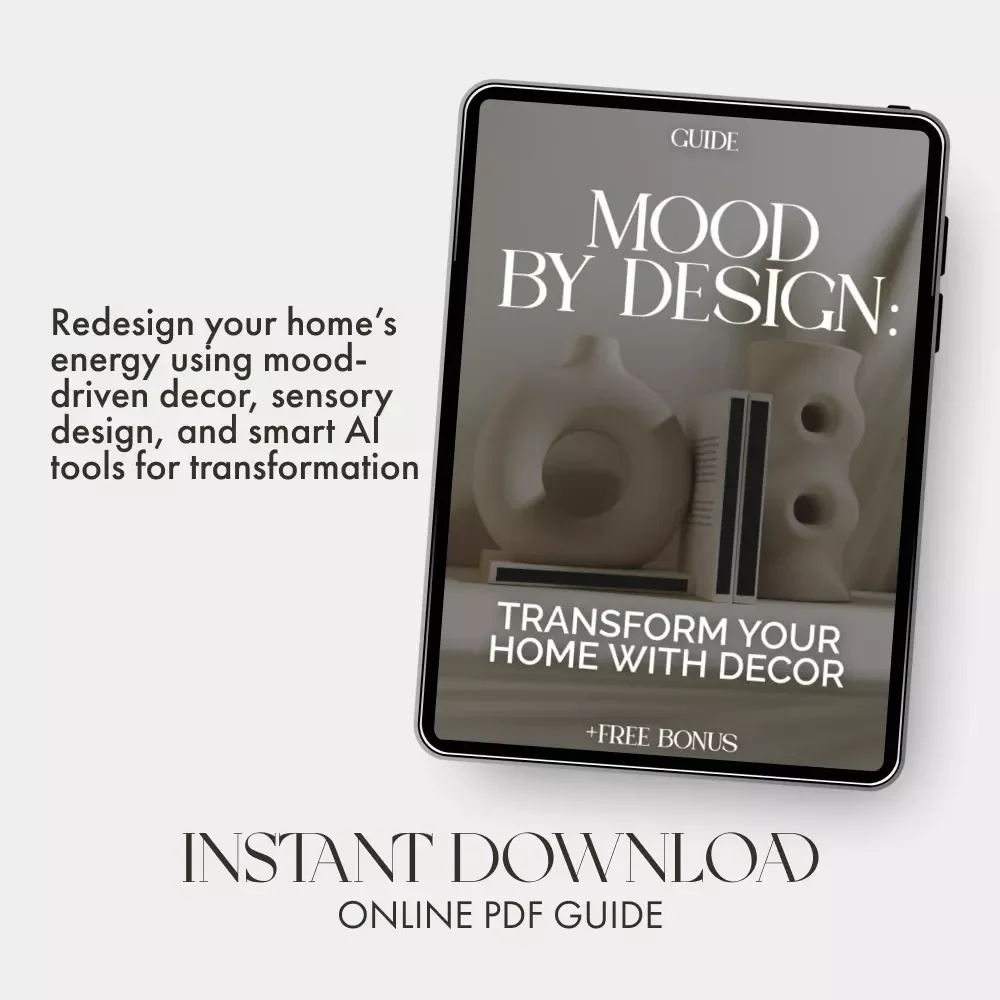 Mood by Design: Transform Your Home with Decor | Digital Home Styling Guide | How to Use Decor to Create Mood | AI Interior Design Tips