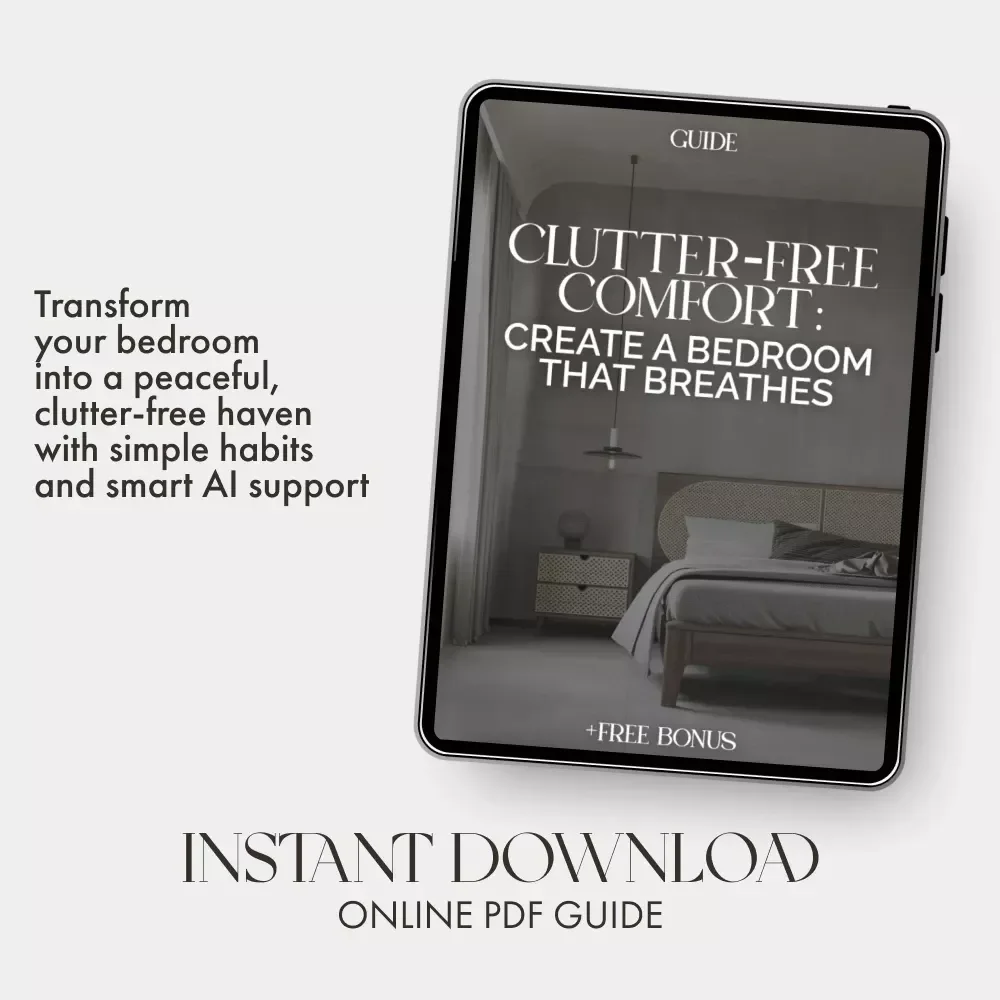 Clutter-Free Comfort: Create a Bedroom That Breathes | Digital Decluttering Guide for Peaceful Sleep & Minimalist Living | Tips for Keeping Bedroom Clutter Free