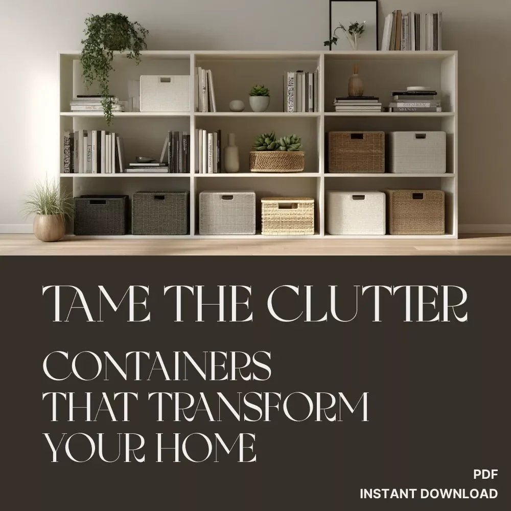 Tame the Clutter: Containers That Transform Your Home | Digital Guide for Instant Organization | Learn What Basic Containers Reduce Mess Instantly