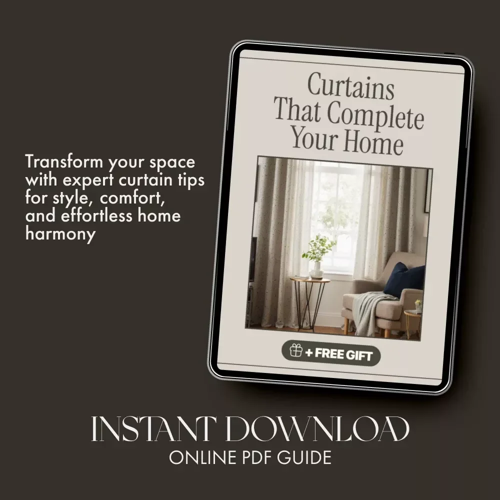 Curtains That Complete Your Home | Digital gUIDE on How to Choose Curtains | Interior Design & Home Styling eBook