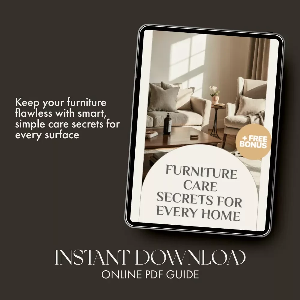 Furniture Care Secrets for Every Home – Ultimate Guide to How to Clean and Care for Furniture | Digital Download, Home Cleaning Tips, Long-Term Maintenance for Wood, Fabric, Leather & Metal
