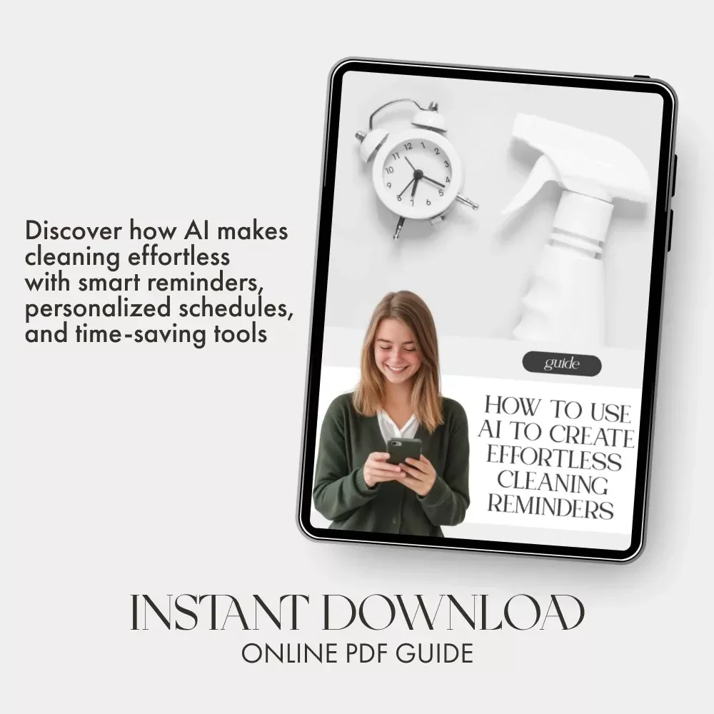 How to Use AI to Create Effortless Cleaning Reminders | Digital Guide for Smarter Home Routines, Productivity, and Organized Living