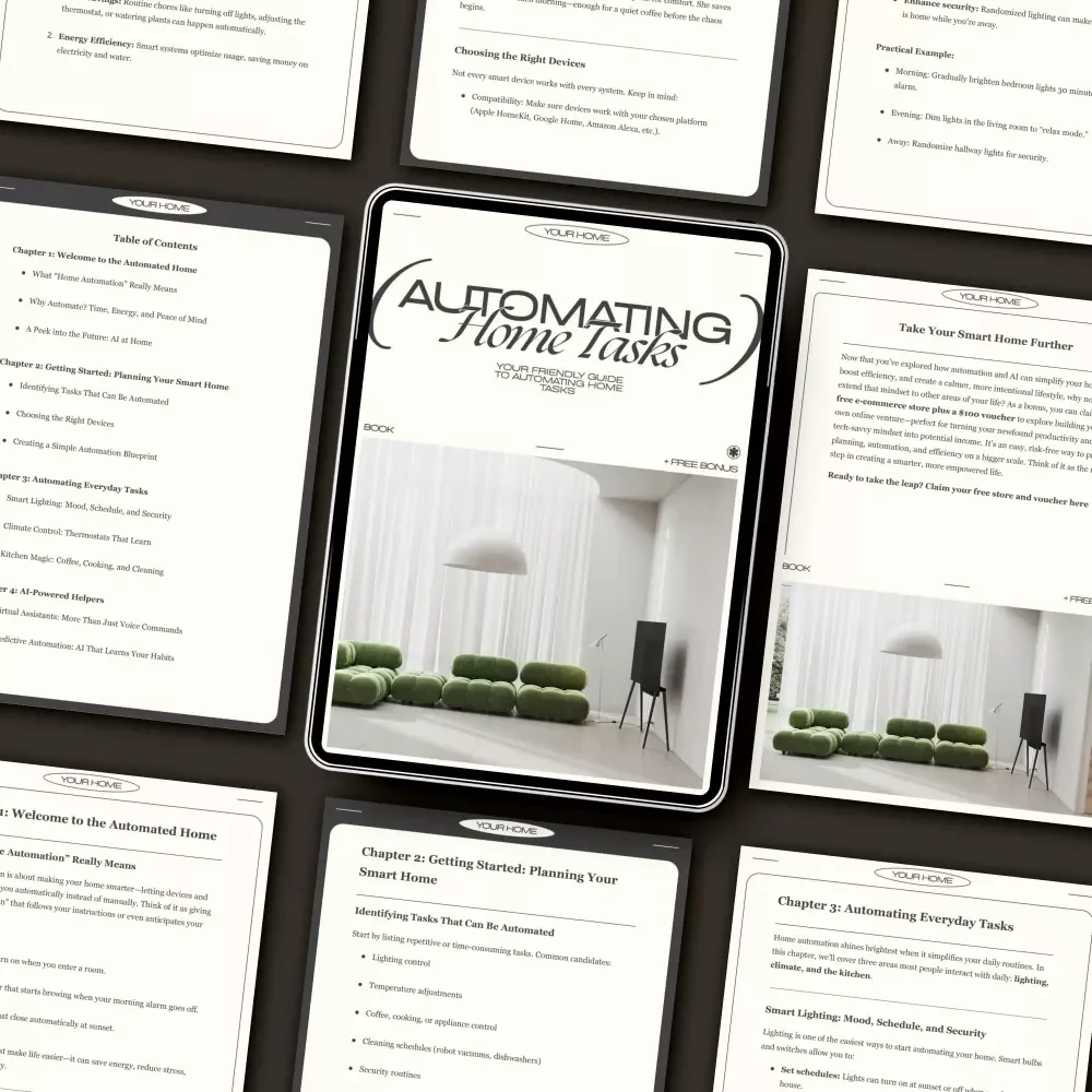 Your Friendly Guide to Automating Home Tasks | eBook for Beginners & Smart Home Enthusiasts | Learn How to Automate Home Tasks with Easy Step-by-Step Tips