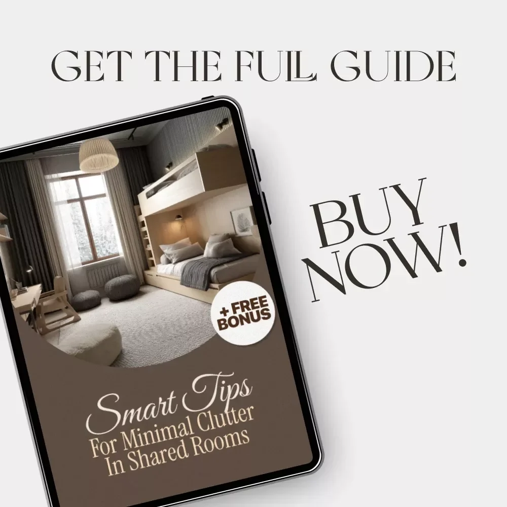 Smart Tips for Minimal Clutter in Shared Rooms | Minimalist Living eBook | Roommate Organization Guide | Digital Download for Shared Spaces