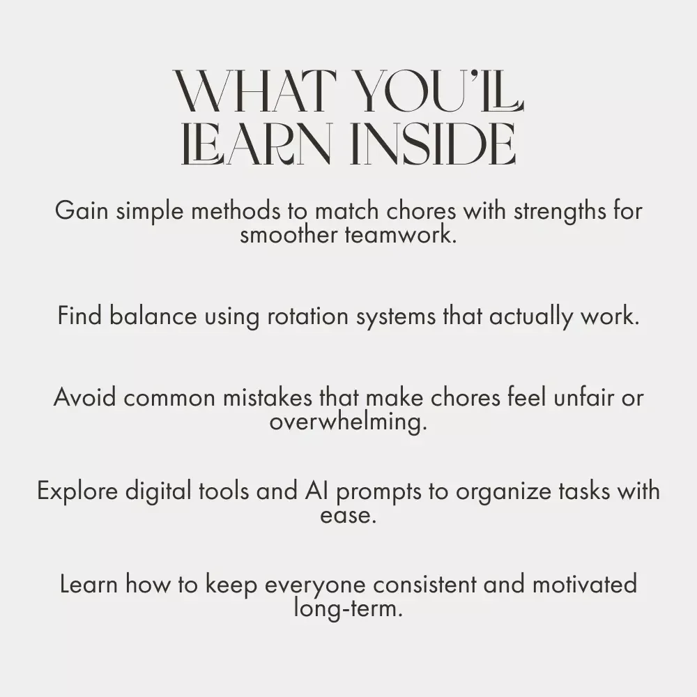 The Smart, Fair Way to Assign Family Cleaning Tasks | Best Way to Assign Cleaning Tasks to Family | Printable Digital Guide for Parents, Families & Home Organizers
