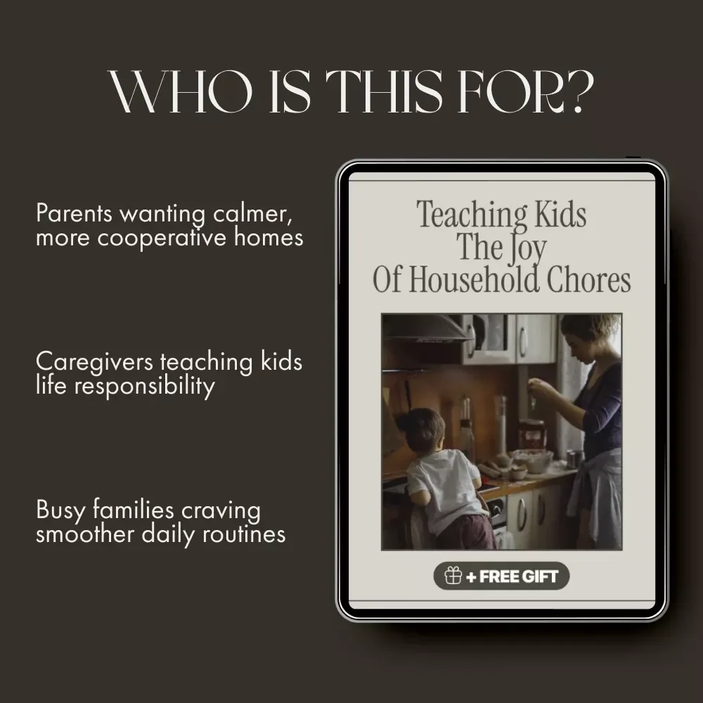 Teaching Kids the Joy of Household Chores – A Practical eBook Guide for Parents | When Should Kids Start Doing Household Chores | Family Routines & Motivation Tips