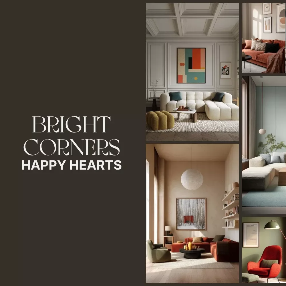 Bright Corners Happy Hearts | Digital Guide to the Best Way to Make Home Cheerful, Cozy, and Full of Joy | Printable eBook for Creating a Happy Home
