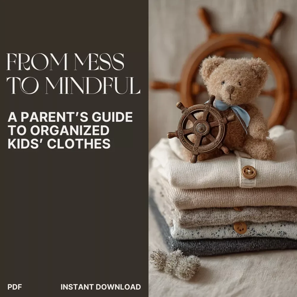 From Mess to Mindful: A Parent’s Guide to Organized Kids’ Clothes | Digital Decluttering Guide for Busy Families | Best Way to Declutter Kids Clothes and Simplify Your Home