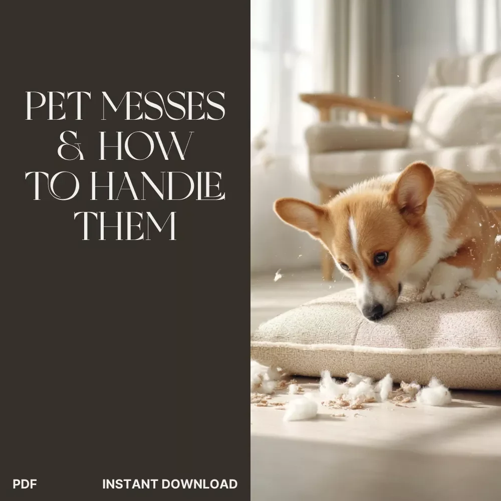 Oops! Pet Messes & How to Handle Them: A Smart Owner’s Guide | Pet Accident Cleanup eBook | Digital Download for Pet Owners | What to Do When Pets Make Mess in the House | Training, Cleaning & Prevention Tips