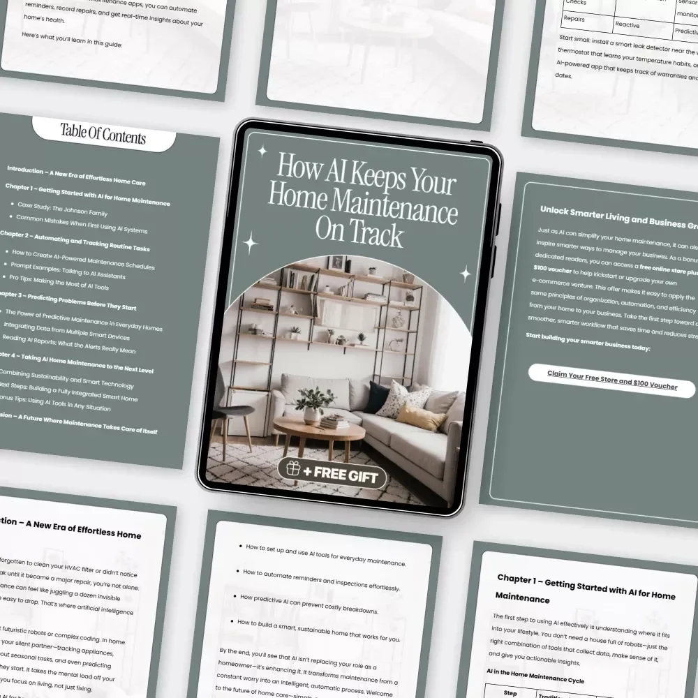 How AI Keeps Your Home Maintenance on Track | Smart Home Care Digital Guide | Learn How to Use AI to Track Home Maintenance Easily