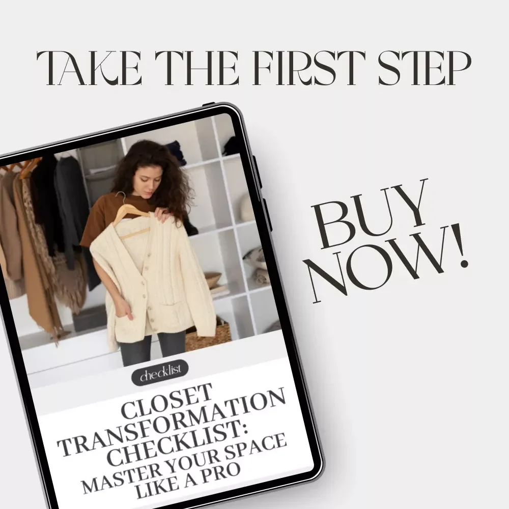 Closet Transformation Checklist: Master Your Space Like a Pro | Digital Download | Closet Organization Guide | Declutter, Design & Simplify | Printable Home Organization eBook | Small Space Storage Solution