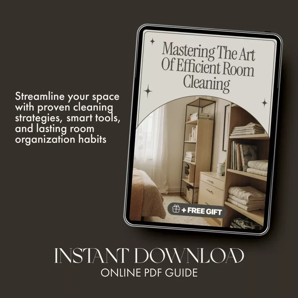 Mastering the Art of Efficient Room Cleaning | The Ultimate Digital Guide to the Best Way to Clean Rooms Efficiently, Save Time & Stay Organized