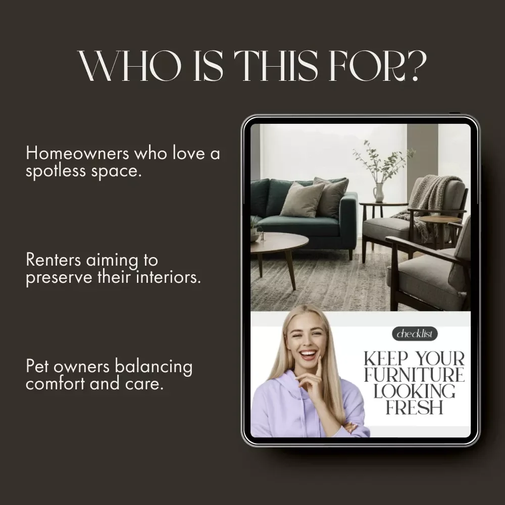 Keep Your Furniture Looking Fresh – Printable Home Care Checklist | Digital Download for How to Keep Furniture Looking New Longer | Easy Furniture Maintenance & Cleaning Guide