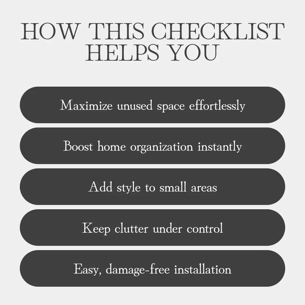 Hidden Storage Magic | Printable Home Organization Guide | Door Storage Ideas | Small Space Organizer | Minimalist Decluttering eBook