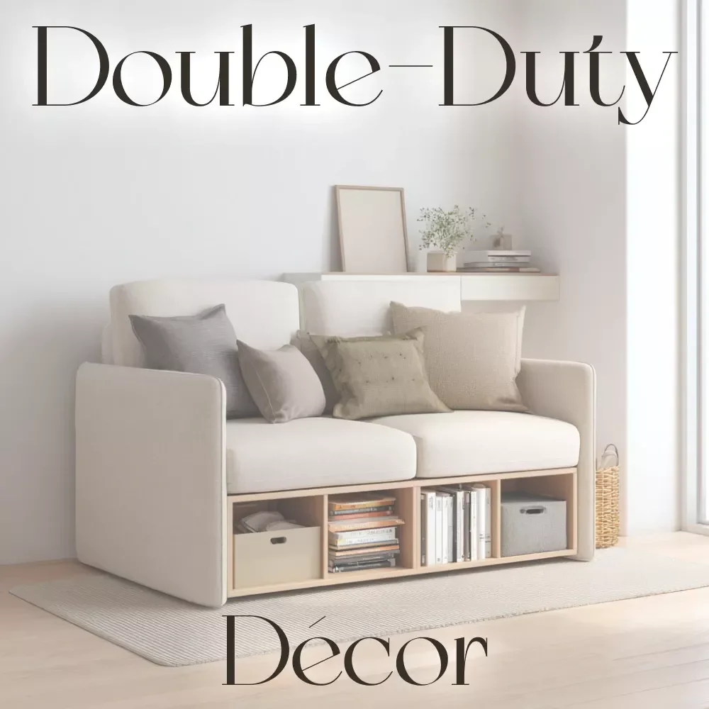 Double-Duty Décor: How to Master Multifunctional Furniture | Printable Checklist for Smart Small Spaces | Home Organization & Space-Saving Guide | Learn how to use multifunctional furniture to transform your home