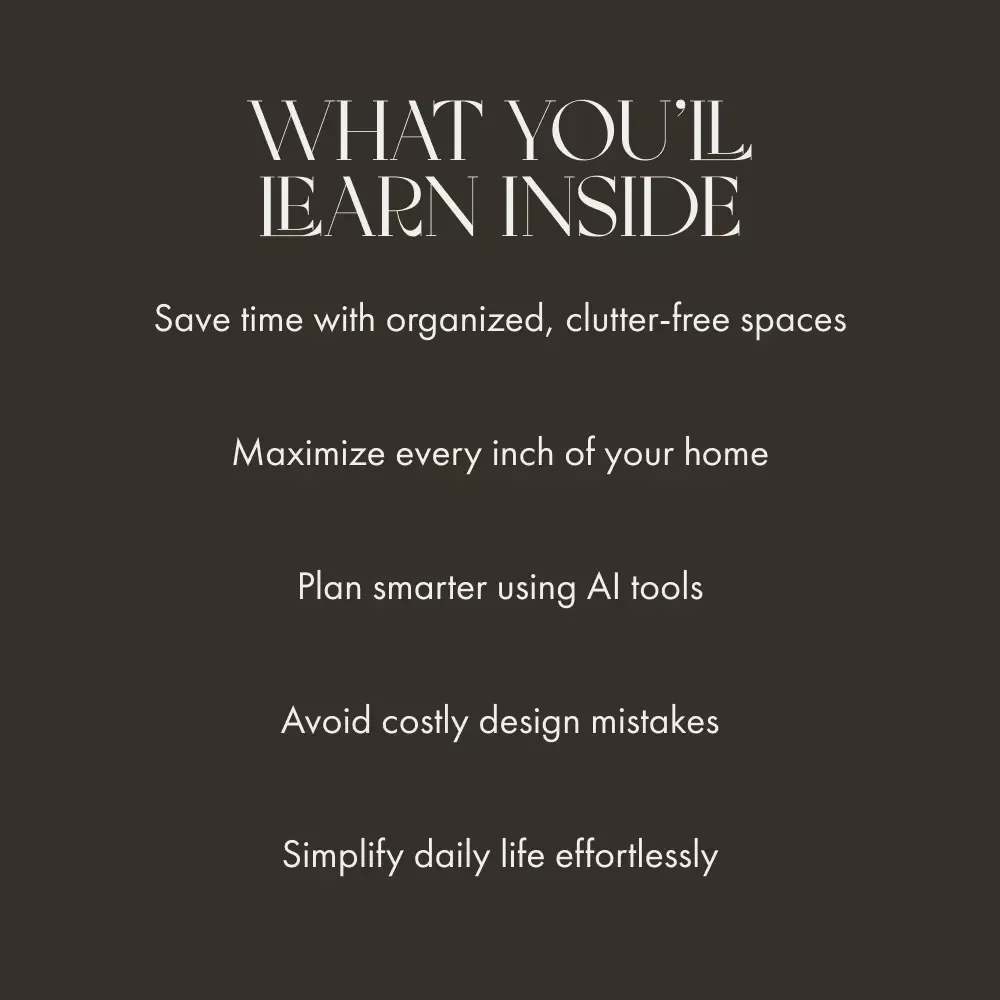 Smart Storage Layouts | Space-Saving Home Organization Guide | Digital Download eBook for Efficient Storage, Multipurpose Room Design & AI-Powered Planning