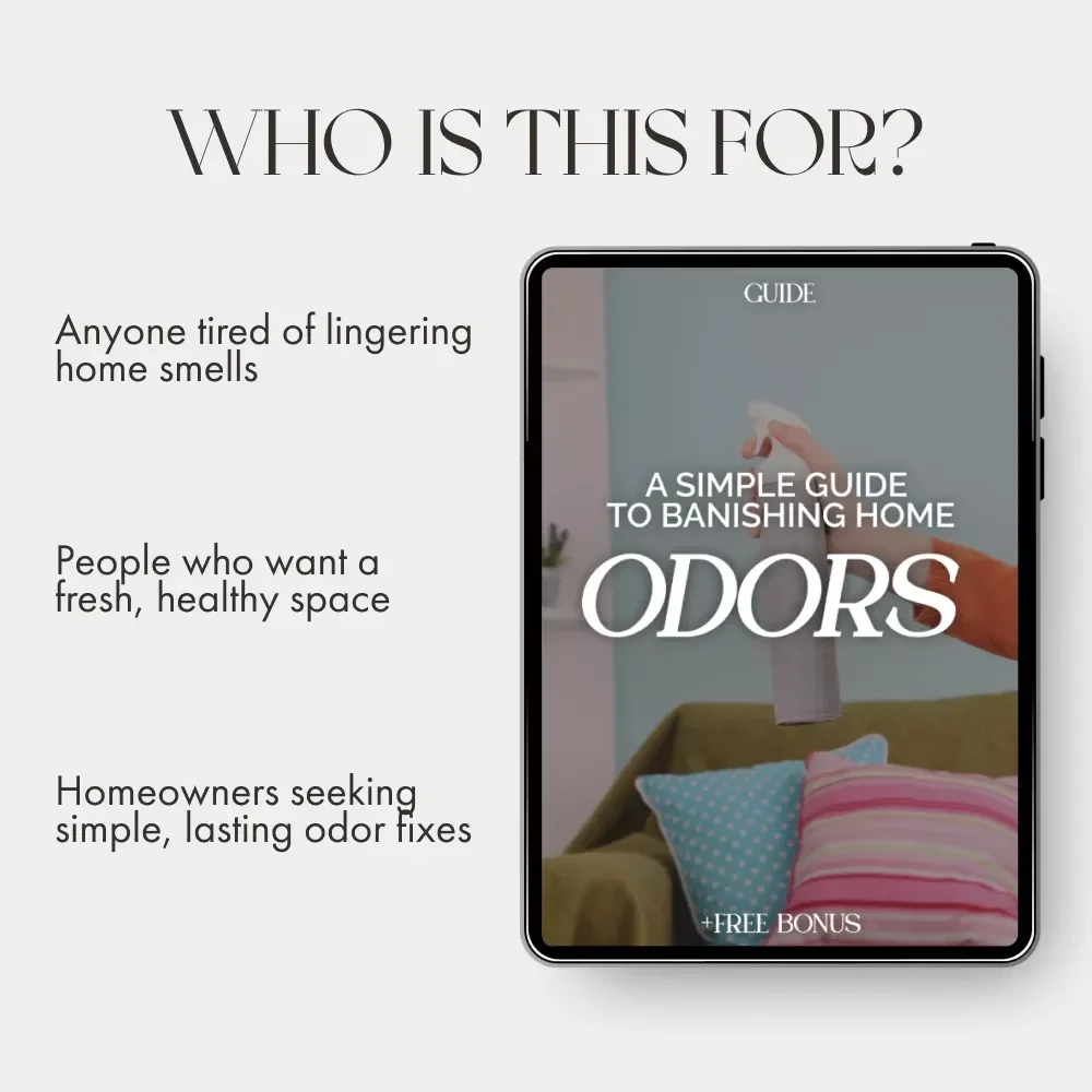 A Simple Guide to Banishing Home Odors | Digital Download | How to Get Rid of Odors in Your Home Naturally and Permanently | Fresh Home eBook & Printable Guide