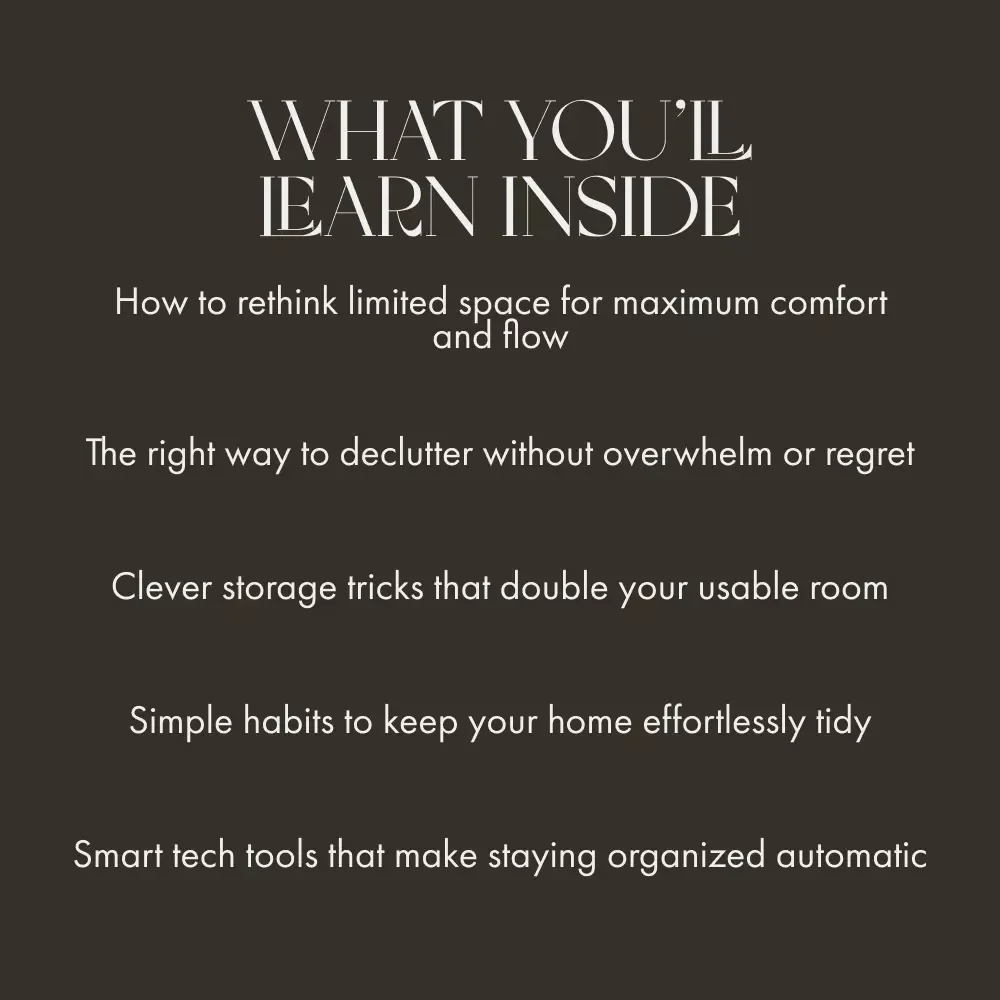 The Ultimate Guide to Smart Organization of Small Spaces | Digital Download for Home Organization, Decluttering, and Small Space Storage Solutions | Learn How to Organize Small Spaces Easily