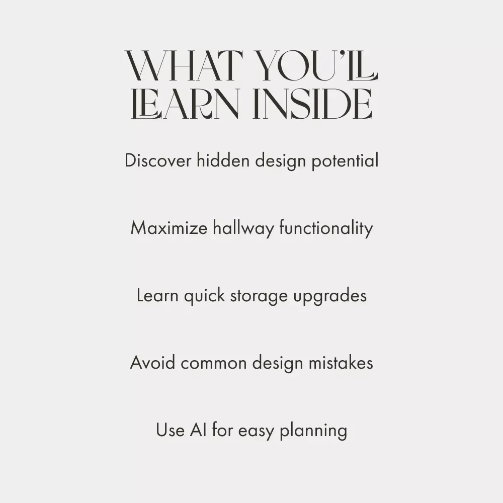 Hallway Makeovers: Transforming Dead Space into Delight | What to Do with Dead Space in Hallway | Home Styling Guide, Small Space Decor eBook, Functional Design Inspiration