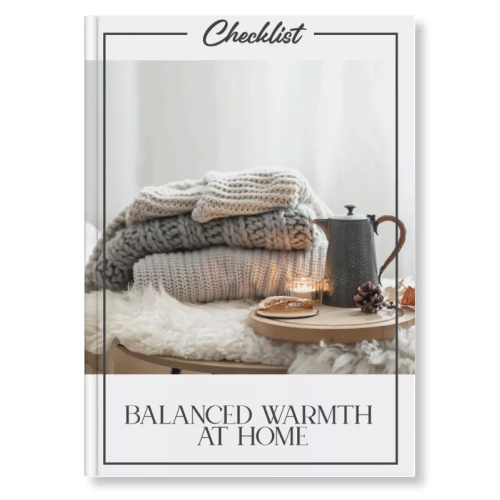 Balanced Warmth at Home – Printable Checklist for Tips for Balancing Minimal and Cozy Spaces | Digital Download Home Styling Guide