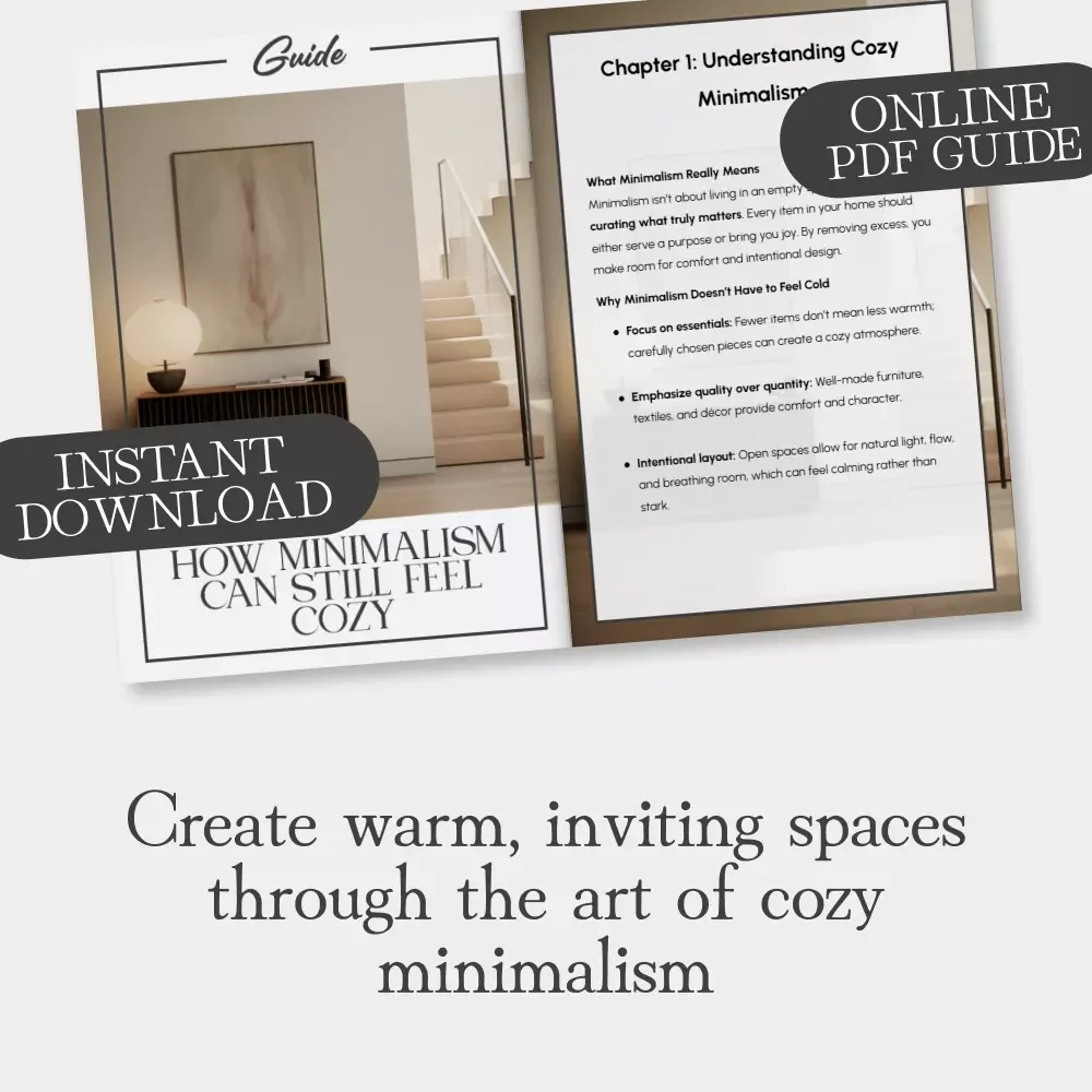 How Minimalism Can Still Feel Cozy | Cozy Minimalism Guide | Learn Why Minimalism Can Still Feel Cozy & Create Warm Minimalist Spaces