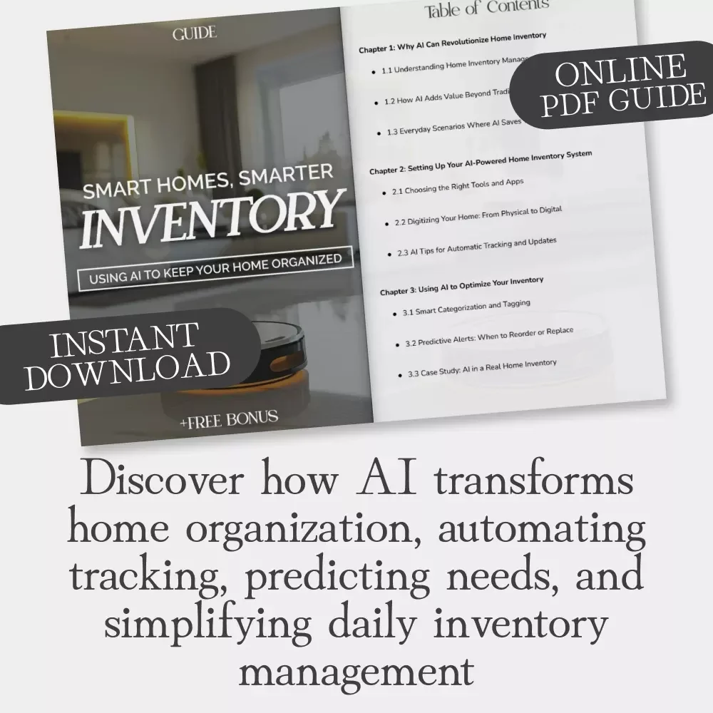 Smart Homes, Smarter Inventory: Using AI to Keep Your Home Organized | How to Use AI to Manage Home Inventory Guide for Effortless Organization