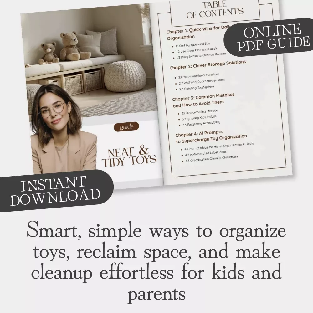 Neat & Tidy Toys | How to Organize Kids Toys Neatly | Digital Toy Organization Guide for Busy Parents, Minimalist Homes & Playroom Storage Solutions