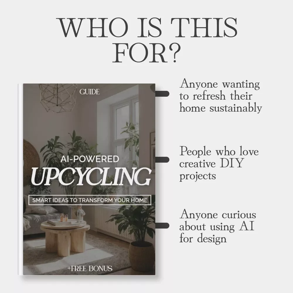 AI-Powered Upcycling: Smart Ideas to Transform Your Home | Digital Guide on How to Use AI for Upcycling Ideas | Creative eBook for Home Design, DIY & Sustainable Living