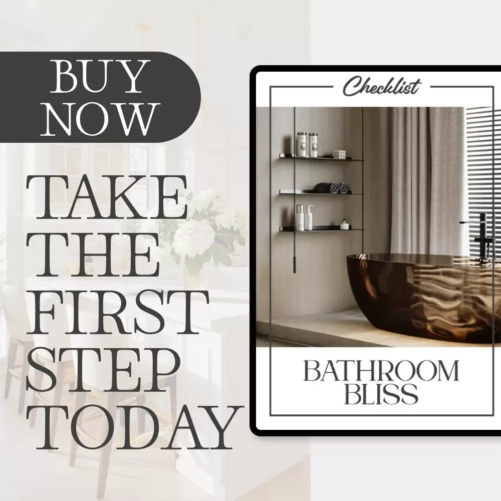 Bathroom Bliss – Printable Bathroom Organization Checklist | Digital Download Guide on How to Keep Bathroom Clutter Free | Minimalist Home Decluttering Tool