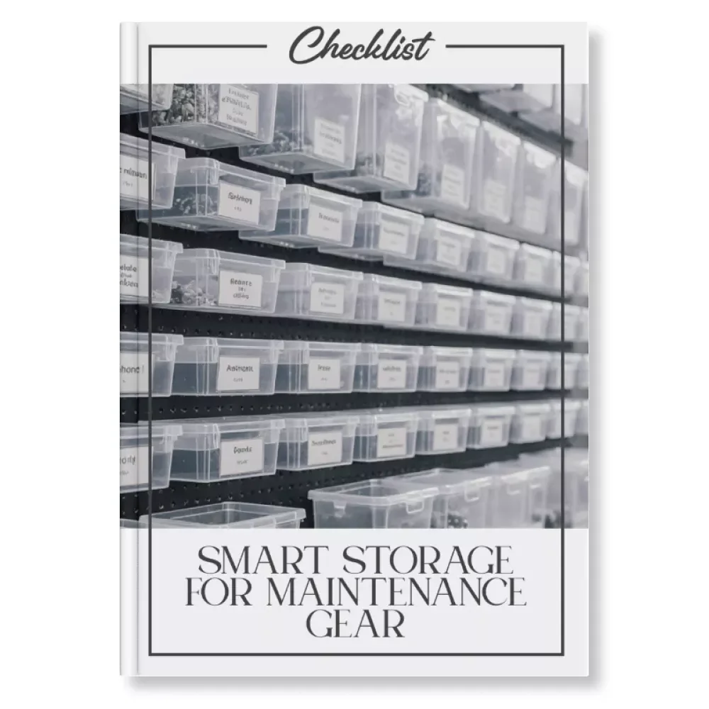 Smart Storage for Maintenance Gear Checklist | Printable Home Organization Guide | How to Organize Supplies for Maintenance | Garage & Workshop Storage Planner