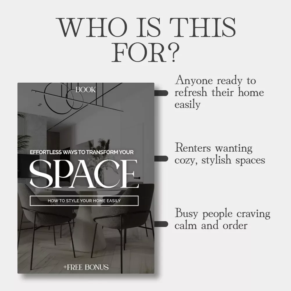 Effortless Ways to Transform Your Space | Home Styling Made Simple | eBook Guide for Beginners | How to Style Your Home Easily