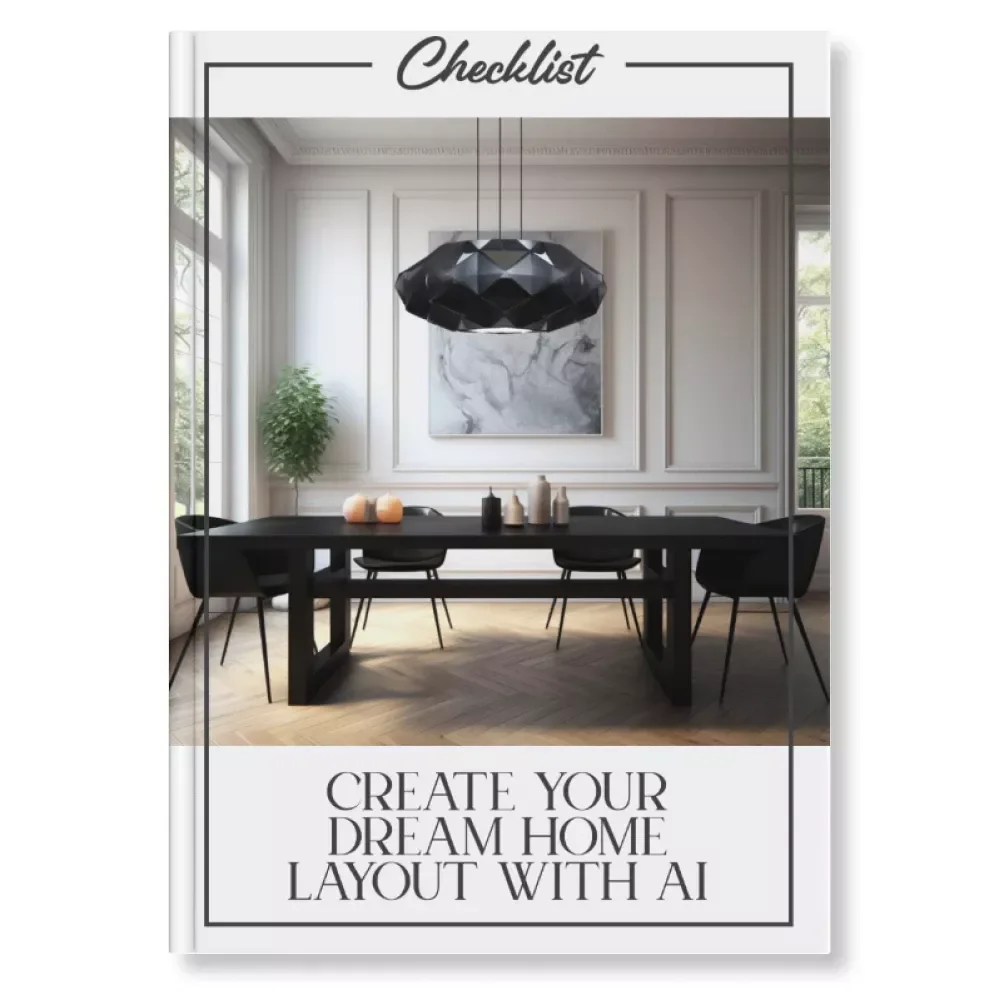 Create Your Dream Home Layout with AI – Printable Checklist for Beginners | Digital Download | how to use ai to design home layouts | Home Design Planning Guide for Interior Inspiration
