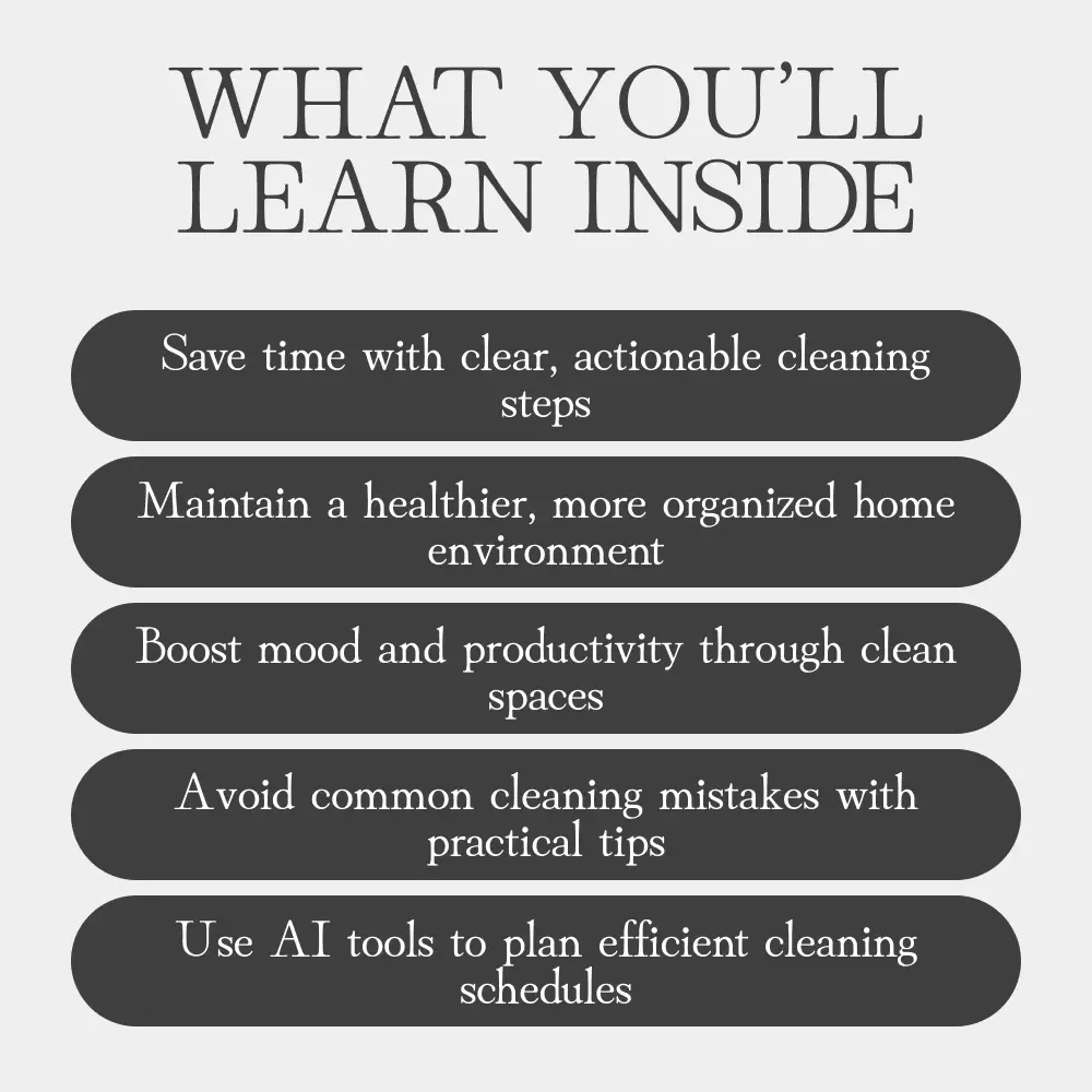 Your Step-by-Step Guide to Seasonal Deep Cleaning – Digital Download eBook, Checklist & Home Cleaning Planner for Health, Mood & Productivity