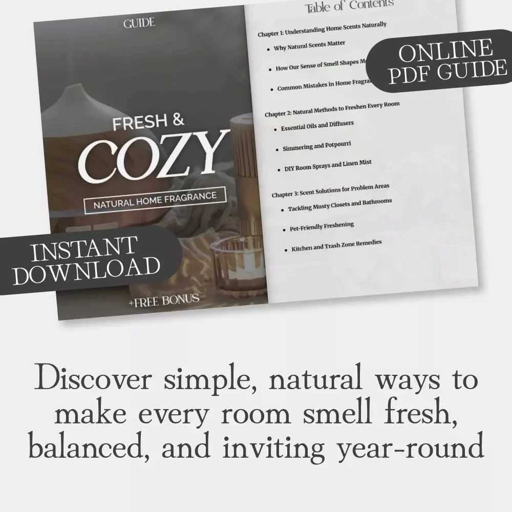Fresh & Cozy: Natural Home Fragrance | DIY Home Scent Guide | Learn how to make your home smell good naturally | Eco-Friendly eBook for Every Room