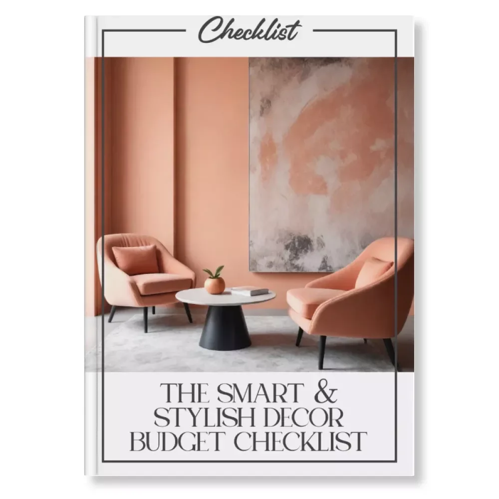 The Smart & Stylish Decor Budget Checklist | Printable Home Budget Planner | Digital Guide for How to Plan a Realistic Decor Budget