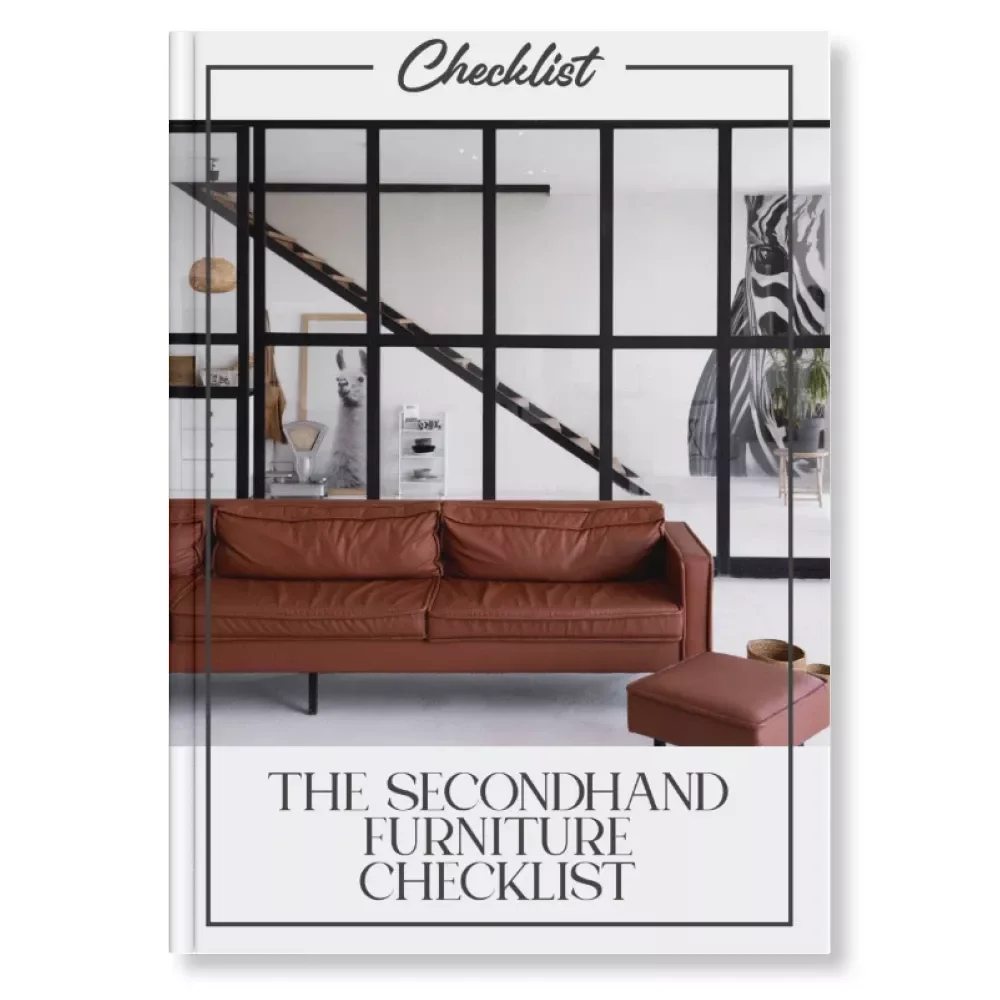The Secondhand Furniture Checklist | Printable Guide for Thrift Shoppers | How to Buy Secondhand Furniture Smartly | Digital Download for Home Decor Enthusiasts