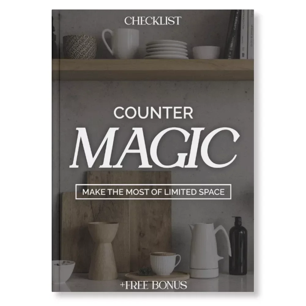 Counter Magic: Make the Most of Limited Space | Printable Home Organization Checklist for Small Kitchens & Apartments | Digital Download for What to Do with Limited Counter Space