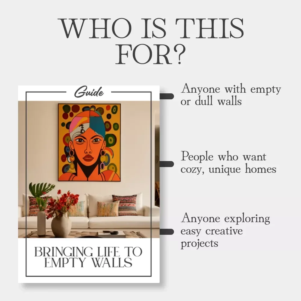Bringing Life to Empty Walls | Home Decor Guide for Creative Wall Ideas | What to Do with Empty Walls | Digital Download for Interior Design Inspiration