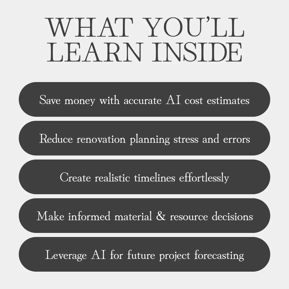 Smarter Renovations with AI: Your Ultimate Guide on How to Use AI to Estimate Renovation Costs, Plan Projects Efficiently, and Save Time & Money